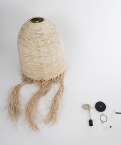 GLOBOSTAR® AREMBEPE 02179 Boho Κρεμαστό Φωτιστικό Οροφής με Ντουί 1 x E27 AC 220-240V IP20 - Μπεζ - Μ60 x Π60 x Υ130cm 19 02179 10