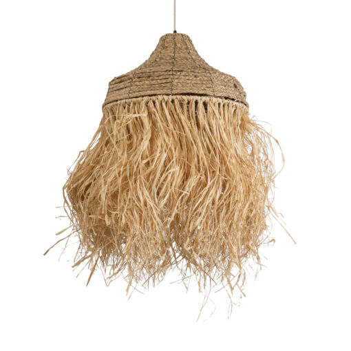 GloboStar® GLOBOSTAR® PORTOFERRAIO 02185 Boho Κρεμαστό Φωτιστικό Οροφής με Ντουί 1 x E27 AC 220-240V IP20 - Μπεζ - Μ50 x Π50 x Υ80cm
