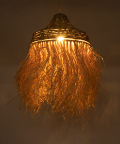 Alternative view of GLOBOSTAR® PORTOFERRAIO 02185 Boho Κρεμαστό Φωτιστικό Οροφής με Ντουί 1 x E27 AC 220-240V IP20 - Μπεζ - Μ50 x Π50 x Υ80cm