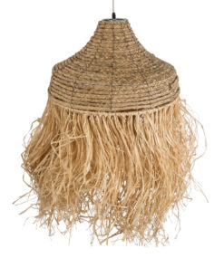 GLOBOSTAR® PORTOFERRAIO 02185 Boho Κρεμαστό Φωτιστικό Οροφής με Ντουί 1 x E27 AC 220-240V IP20 - Μπεζ - Μ50 x Π50 x Υ80cm 16 02185 7