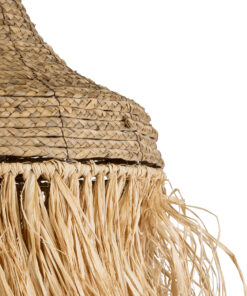 GLOBOSTAR® PORTOFERRAIO 02185 Boho Κρεμαστό Φωτιστικό Οροφής με Ντουί 1 x E27 AC 220-240V IP20 - Μπεζ - Μ50 x Π50 x Υ80cm 17 02185 8