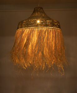 GLOBOSTAR® PORTOFERRAIO 02186 Boho Κρεμαστό Φωτιστικό Οροφής με Ντουί 1 x E27 AC 220-240V IP20 - Μπεζ - Μ80 x Π80 x Υ120cm 14 02186 3