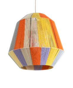 GloboStar® GLOBOSTAR® SALERNO 02188 Boho Κρεμαστό Φωτιστικό Οροφής με Ντουί 1 x E27 AC 220-240V IP20 - Πολύχρωμο - Μ50 x Π50 x Υ50cm