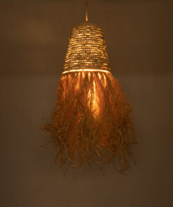 Alternative view of GLOBOSTAR® LETA 02189 Boho Κρεμαστό Φωτιστικό Οροφής με Ντουί 1 x E27 AC 220-240V IP20 - Μπεζ - Μ34 x Π34 x Υ70cm