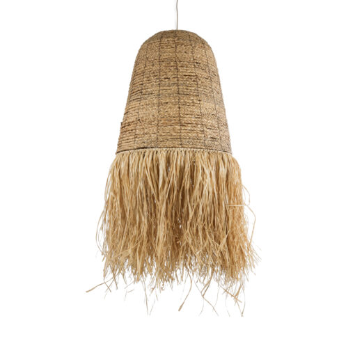 GloboStar® GLOBOSTAR® PORTOFERRAIO 02190 Boho Κρεμαστό Φωτιστικό Οροφής με Ντουί 1 x E27 AC 220-240V IP20 - Μπεζ - Μ60 x Π60 x Υ120cm