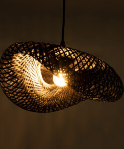 Alternative view of GLOBOSTAR® MEXICO 02200 Boho Κρεμαστό Φωτιστικό Οροφής με Ντουί 1 x E27 AC 220-240V IP20 - Μαύρο - Μ40 x Π30 x Υ13cm