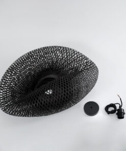 GLOBOSTAR® MEXICO 02201 Boho Κρεμαστό Φωτιστικό Οροφής με Ντουί 1 x E27 AC 220-240V IP20 - Μαύρο - Μ65 x Π45 x Υ18cm 21 02201 11