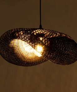 Alternative view of GLOBOSTAR® MEXICO 02201 Boho Κρεμαστό Φωτιστικό Οροφής με Ντουί 1 x E27 AC 220-240V IP20 - Μαύρο - Μ65 x Π45 x Υ18cm