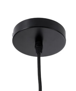 GLOBOSTAR® MEXICO 02203 Boho Κρεμαστό Φωτιστικό Οροφής με Ντουί 1 x E27 AC 220-240V IP20 - Μαύρο - Μ100 x Π62 x Υ33cm 20 02203 10