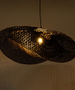 Alternative view of GLOBOSTAR® MEXICO 02203 Boho Κρεμαστό Φωτιστικό Οροφής με Ντουί 1 x E27 AC 220-240V IP20 - Μαύρο - Μ100 x Π62 x Υ33cm