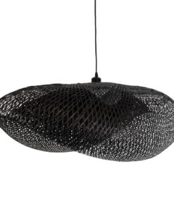 GLOBOSTAR® MEXICO 02203 Boho Κρεμαστό Φωτιστικό Οροφής με Ντουί 1 x E27 AC 220-240V IP20 - Μαύρο - Μ100 x Π62 x Υ33cm 15 02203 5