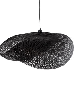 GLOBOSTAR® MEXICO 02203 Boho Κρεμαστό Φωτιστικό Οροφής με Ντουί 1 x E27 AC 220-240V IP20 - Μαύρο - Μ100 x Π62 x Υ33cm 17 02203 7