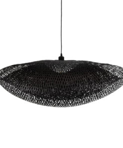 GLOBOSTAR® MEXICO 02203 Boho Κρεμαστό Φωτιστικό Οροφής με Ντουί 1 x E27 AC 220-240V IP20 - Μαύρο - Μ100 x Π62 x Υ33cm 18 02203 8