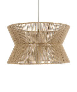 GLOBOSTAR® BISBEE 02204 Boho Κρεμαστό Φωτιστικό Οροφής με Ντουί 1 x E27 AC 220-240V IP20 - Μπεζ - Μ50 x Π50 x Υ28cm 15 02204 5