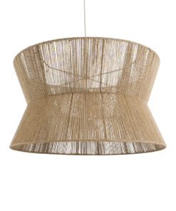 GloboStar® GLOBOSTAR® BISBEE 02205 Boho Κρεμαστό Φωτιστικό Οροφής με Ντουί 1 x E27 AC 220-240V IP20 - Μπεζ - Μ80 x Π80 x Υ48cm