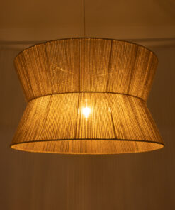 Alternative view of GLOBOSTAR® BISBEE 02205 Boho Κρεμαστό Φωτιστικό Οροφής με Ντουί 1 x E27 AC 220-240V IP20 - Μπεζ - Μ80 x Π80 x Υ48cm