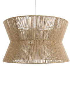 GLOBOSTAR® BISBEE 02205 Boho Κρεμαστό Φωτιστικό Οροφής με Ντουί 1 x E27 AC 220-240V IP20 - Μπεζ - Μ80 x Π80 x Υ48cm 14 02205 5