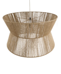 GLOBOSTAR® BISBEE 02205 Boho Κρεμαστό Φωτιστικό Οροφής με Ντουί 1 x E27 AC 220-240V IP20 - Μπεζ - Μ80 x Π80 x Υ48cm 16 02205 7