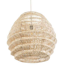 GLOBOSTAR® OREGON 02206 Boho Κρεμαστό Φωτιστικό Οροφής με Ντουί 1 x E27 AC 220-240V IP20 - Μπεζ - Μ60 x Π60 x Υ56cm 15 02206 6