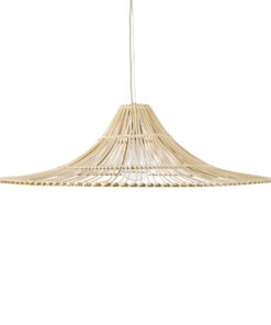 GLOBOSTAR® PALERMO 02209 Boho Κρεμαστό Φωτιστικό Οροφής με Ντουί 1 x E27 AC 220-240V IP20 - Μπεζ - Μ100 x Π100 x Υ30cm 15 02209 5