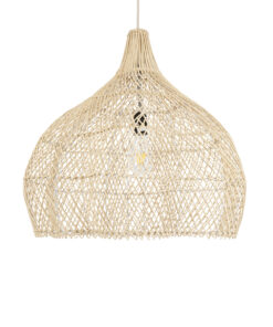 GLOBOSTAR® ADEJE 02210 Boho Κρεμαστό Φωτιστικό Οροφής με Ντουί 1 x E27 AC 220-240V IP20 - Μπεζ - Μ60 x Π60 x Υ60cm 16 02210 5