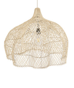 GLOBOSTAR® ADEJE 02210 Boho Κρεμαστό Φωτιστικό Οροφής με Ντουί 1 x E27 AC 220-240V IP20 - Μπεζ - Μ60 x Π60 x Υ60cm 17 02210 6