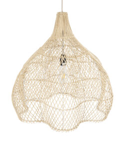 GLOBOSTAR® ADEJE 02210 Boho Κρεμαστό Φωτιστικό Οροφής με Ντουί 1 x E27 AC 220-240V IP20 - Μπεζ - Μ60 x Π60 x Υ60cm 18 02210 7