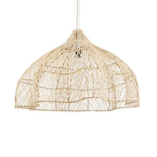 GloboStar® GLOBOSTAR® ADEJE 02211 Boho Κρεμαστό Φωτιστικό Οροφής με Ντουί 1 x E27 AC 220-240V IP20 - Μπεζ - Μ80 x Π80 x Υ55cm
