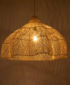 Alternative view of GLOBOSTAR® ADEJE 02211 Boho Κρεμαστό Φωτιστικό Οροφής με Ντουί 1 x E27 AC 220-240V IP20 - Μπεζ - Μ80 x Π80 x Υ55cm