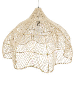 GLOBOSTAR® ADEJE 02211 Boho Κρεμαστό Φωτιστικό Οροφής με Ντουί 1 x E27 AC 220-240V IP20 - Μπεζ - Μ80 x Π80 x Υ55cm 17 02211 7