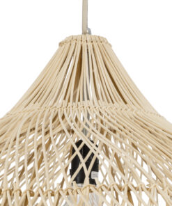 GLOBOSTAR® ADEJE 02211 Boho Κρεμαστό Φωτιστικό Οροφής με Ντουί 1 x E27 AC 220-240V IP20 - Μπεζ - Μ80 x Π80 x Υ55cm 19 02211 9