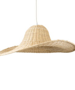 GloboStar® GLOBOSTAR® ESPARGOS 02214 Boho Κρεμαστό Φωτιστικό Οροφής με Ντουί 1 x E27 AC 220-240V IP20 - Μπεζ - Μ70 x Π70 x Υ35cm