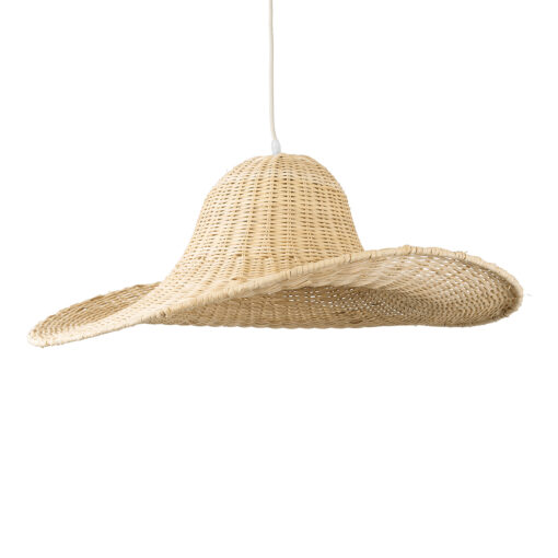 GloboStar® GLOBOSTAR® ESPARGOS 02214 Boho Κρεμαστό Φωτιστικό Οροφής με Ντουί 1 x E27 AC 220-240V IP20 - Μπεζ - Μ70 x Π70 x Υ35cm