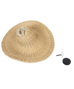 GLOBOSTAR® ESPARGOS 02214 Boho Κρεμαστό Φωτιστικό Οροφής με Ντουί 1 x E27 AC 220-240V IP20 - Μπεζ - Μ70 x Π70 x Υ35cm 18 02214 9