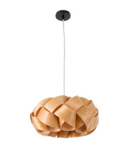 GLOBOSTAR® SARDIGNA 02217 Boho Κρεμαστό Φωτιστικό Οροφής με Ντουί 1 x E27 AC 220-240V IP20 - Καφέ - Μ40 x Π40 x Υ20cm 13 02217 4