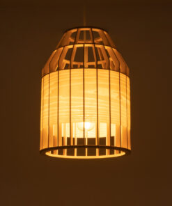 Alternative view of GLOBOSTAR® GALIA 02219 Boho Κρεμαστό Φωτιστικό Οροφής με Ντουί 1 x E27 AC 220-240V IP20 - Μπεζ & Καφέ - Μ30 x Π30 x Υ40cm