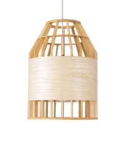 GLOBOSTAR® GALIA 02219 Boho Κρεμαστό Φωτιστικό Οροφής με Ντουί 1 x E27 AC 220-240V IP20 - Μπεζ & Καφέ - Μ30 x Π30 x Υ40cm 15 02219 5