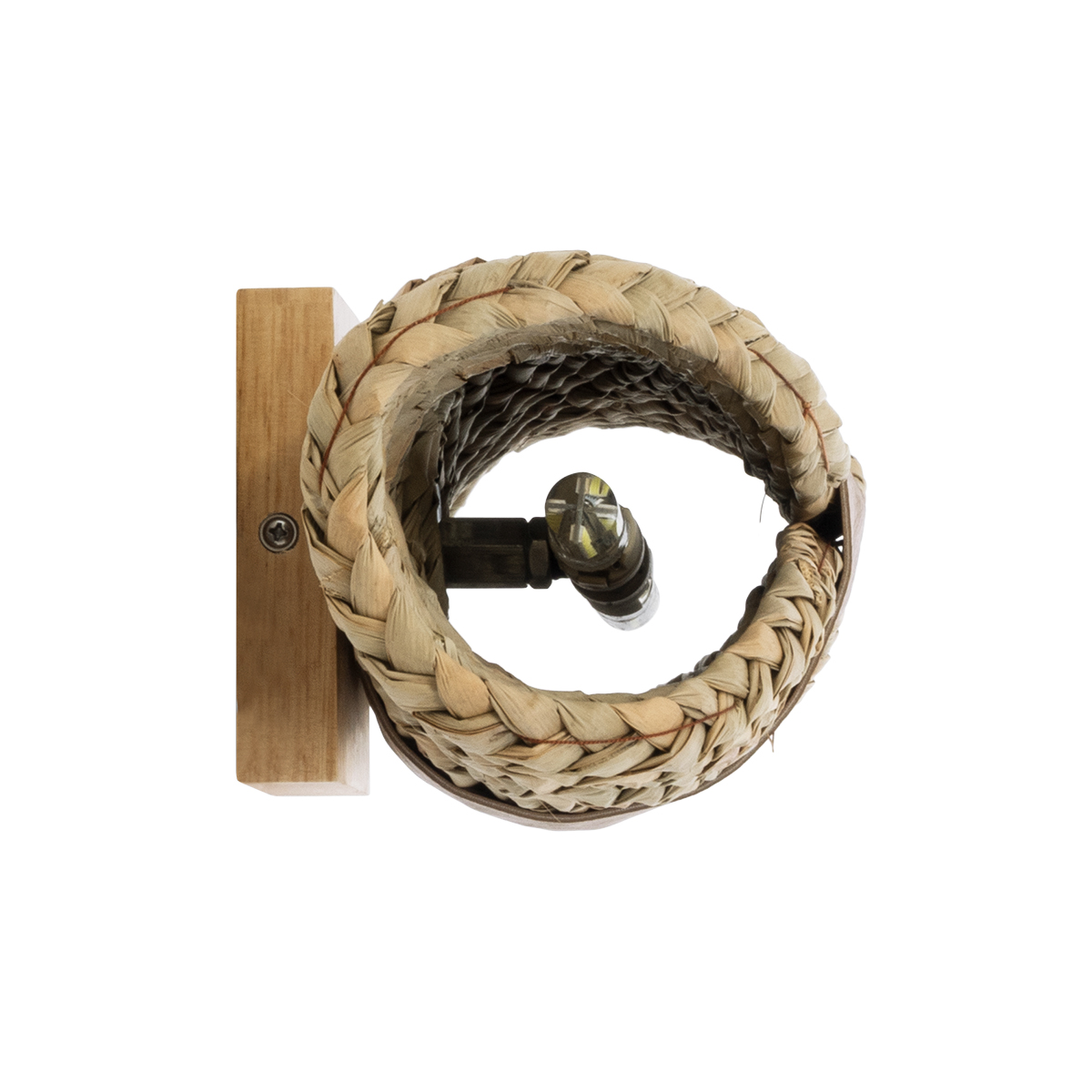 GloboStar® GUAVA 02222 Boho Επιτοίχιο Φωτιστικό Απλίκα Δίφωτο 2 x G9 IP20 Μπεζ Ξύλο με Καφέ Δέρμα - Μ11 x Π13 x Υ30cm 7 GloboStar® GUAVA 02222 Boho Επιτοίχιο Φωτιστικό Απλίκα Δίφωτο 2 x G9 IP20 Μπεζ Ξύλο με Καφέ Δέρμα - Μ11 x Π13 x Υ30cm - Image 5