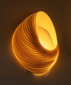 Alternative view of GloboStar® SALREL 02224 Boho Επιτοίχιο Φωτιστικό Απλίκα Μονόφωτο 1 x E27 IP20 Μπεζ Ξύλο - Μ30 x Π22 x Υ38cm