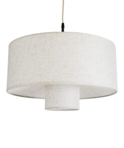 GloboStar® GLOBOSTAR® MARIGOLD 02226 Boho Κρεμαστό Φωτιστικό Οροφής με Ντουί 1 x E27 AC 220-240V IP20 - Λευκό - Μ48 x Π48 x Υ27cm