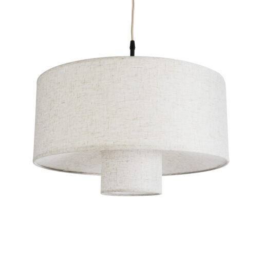 GloboStar® GLOBOSTAR® MARIGOLD 02226 Boho Κρεμαστό Φωτιστικό Οροφής με Ντουί 1 x E27 AC 220-240V IP20 - Λευκό - Μ48 x Π48 x Υ27cm