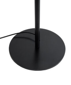 GloboStar® MARIGOLD 02228 Μοντέρνο Επιδαπέδιο Φωτιστικό Τρίφωτο 3 x E27 IP20 Μαύρο Αλουμίνιο με Λευκό Ύφασμα - Μ46 x Π46 x Υ160cm 17 02228 8