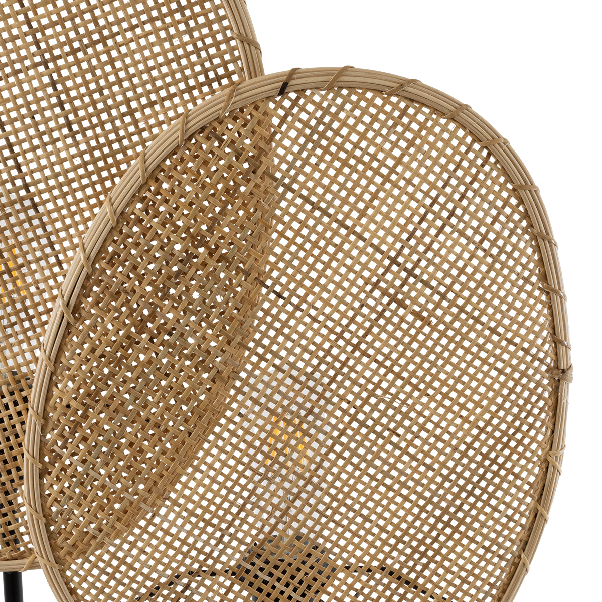 GloboStar® AZUL 02232 Boho Επιδαπέδιο Φωτιστικό Διφωτο 2 x E27 IP20 Μπεζ Ξύλο με Μαύρο Μέταλλο - Μ90 x Π17 x Υ170cm 8 GloboStar® AZUL 02232 Boho Επιδαπέδιο Φωτιστικό Διφωτο 2 x E27 IP20 Μπεζ Ξύλο με Μαύρο Μέταλλο - Μ90 x Π17 x Υ170cm - Image 6