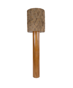 GloboStar® GloboStar® NIIHAU 02237 Μοντέρνο Επιδαπέδιο Φωτιστικό Μονόφωτο 1 x E27 IP20 Καφέ Ξύλο - Μ43 x Π43 x Υ160cm