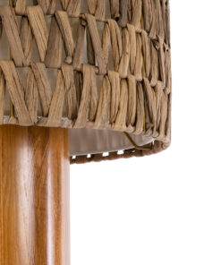 GloboStar® NIIHAU 02237 Μοντέρνο Επιδαπέδιο Φωτιστικό Μονόφωτο 1 x E27 IP20 Καφέ Ξύλο - Μ43 x Π43 x Υ160cm 14 02237 6