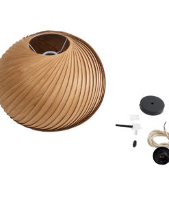 GLOBOSTAR® KAILANI 02243 Boho Κρεμαστό Φωτιστικό Οροφής με Ντουί 1 x E27 AC 220-240V IP20 - Καφέ - Μ40 x Π40 x Υ30cm 19 02243 10