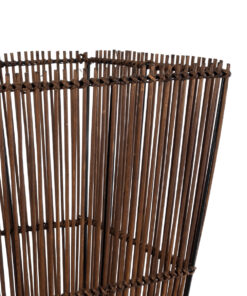 GloboStar® PALMA 02275 Boho Επιδαπέδιο Φωτιστικό Δίφωτο 2 x E27 IP20 Καφέ Ξύλο - Μ30 x Π30 x Υ130cm 11 02275 5