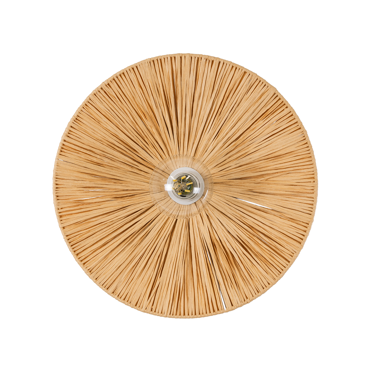 GloboStar® COLOMBO 02277 Boho Επιτοίχιο Φωτιστικό Απλίκα Μονόφωτο 1 x E27 IP20 Μπεζ Raffia - Μ40 x Π40 x Υ9cm 6 GloboStar® COLOMBO 02277 Boho Επιτοίχιο Φωτιστικό Απλίκα Μονόφωτο 1 x E27 IP20 Μπεζ Raffia - Μ40 x Π40 x Υ9cm - Image 4