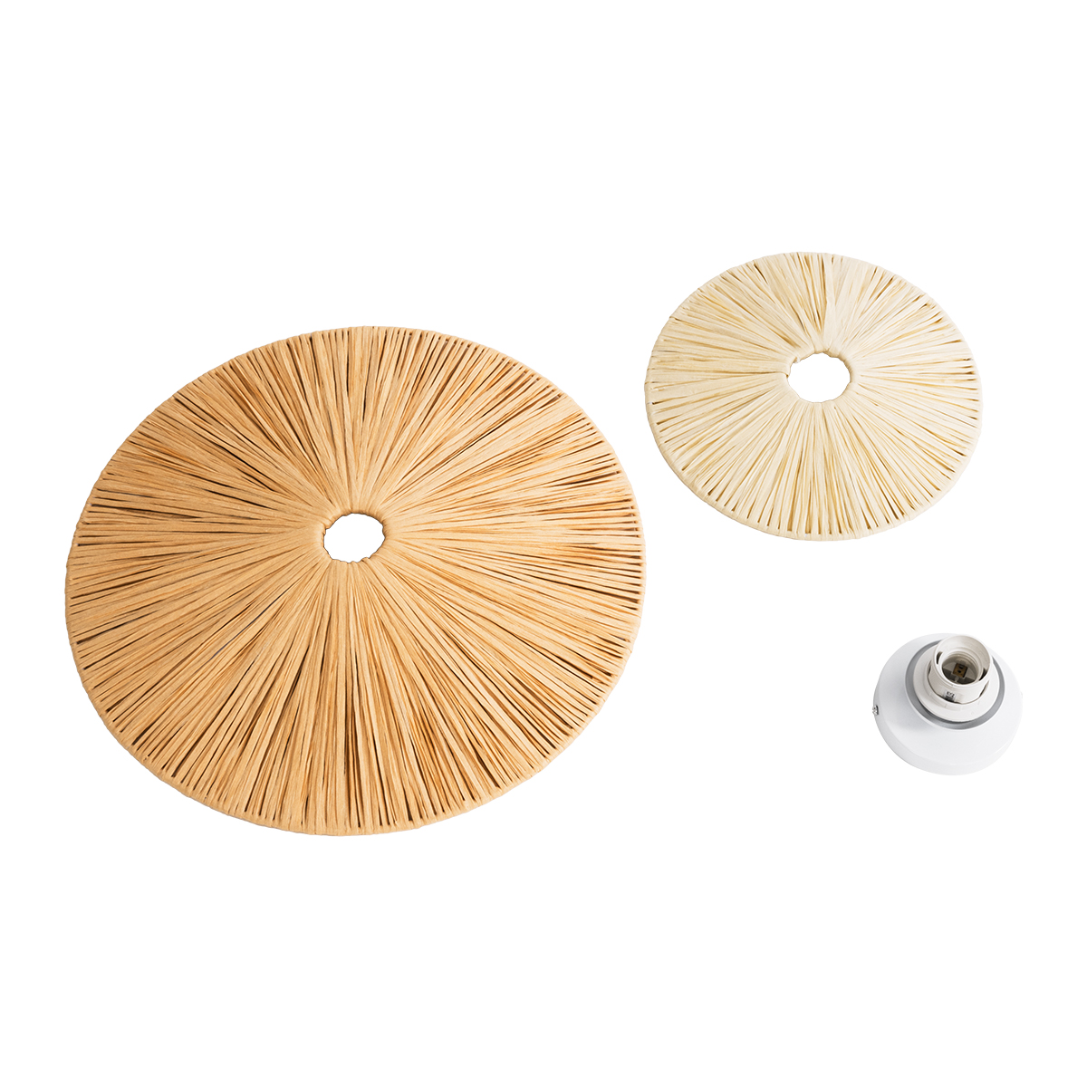 GloboStar® COLOMBO 02278 Boho Επιτοίχιο Φωτιστικό Απλίκα Μονόφωτο 1 x E27 IP20 Μπεζ Raffia - Μ40 x Π40 x Υ9cm 8 GloboStar® COLOMBO 02278 Boho Επιτοίχιο Φωτιστικό Απλίκα Μονόφωτο 1 x E27 IP20 Μπεζ Raffia - Μ40 x Π40 x Υ9cm - Image 6