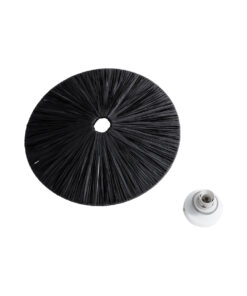 GloboStar® COLOMBO 02279 Boho Επιτοίχιο Φωτιστικό Απλίκα Μονόφωτο 1 x E27 IP20 Μαύρη Raffia - Μ40 x Π40 x Υ9cm 13 02279 6